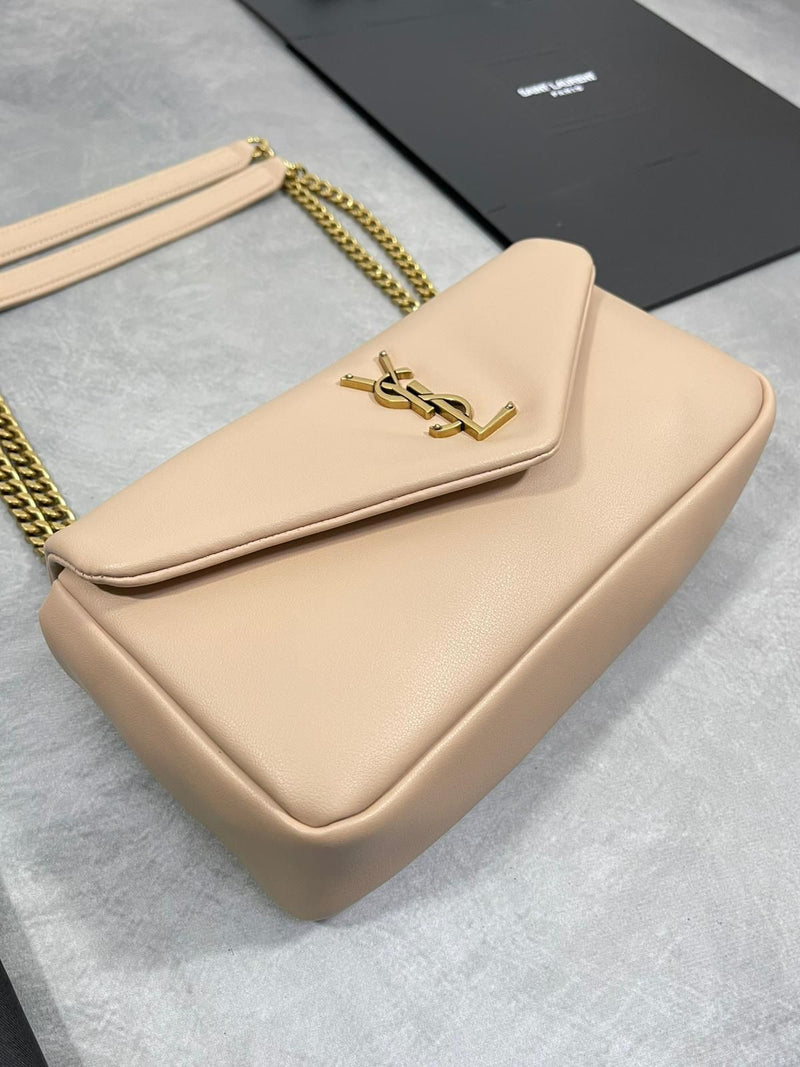 Saint Laurent Beige Leather